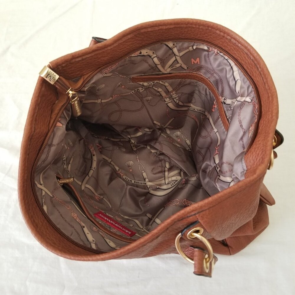 NWT! Montana West Faux Leather Tote Hobo Shoulder Bag w/Bonus Coin/Access Pouch - Picture 5 of 13